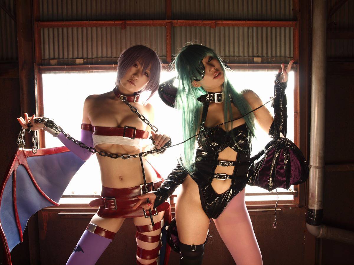 [Cosplay] sm女王乐趣 Darkstalkers Morrigan & Lilith